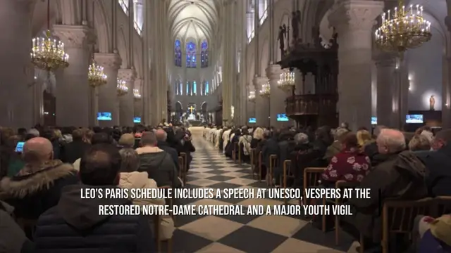 Video thumbnail for Pope Leo XIV Begins France Visit With Appeal For Human Dignity.