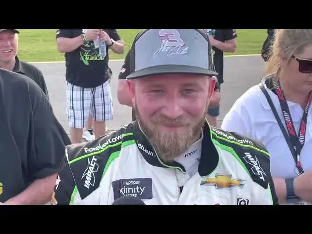 Video thumbnail for Jeffrey Earnhardt on Emotional Second Place Run in No. 3 Car at Talladega