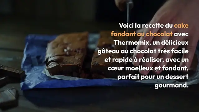 Video thumbnail for Cake fondant au chocolat avec Thermomix