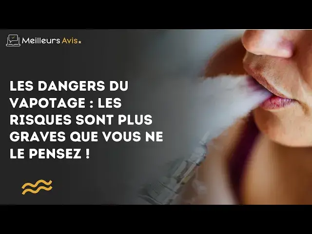 Video thumbnail for Les dangers du vapotage : les risques sont plus graves que vous ne le pensez !