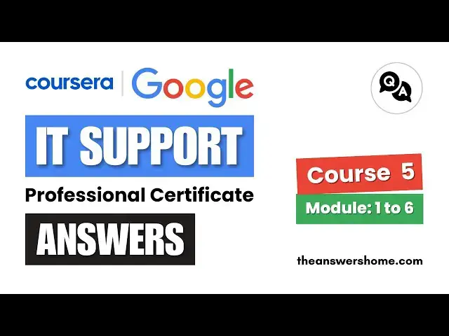 Video thumbnail for IT Security Defense against the digital dark arts  Coursera Quiz Answers || Google IT Support