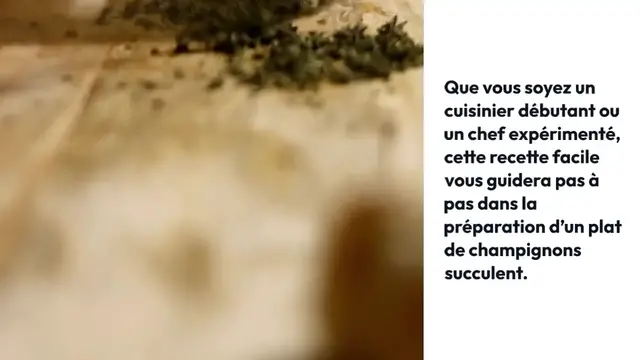 Video thumbnail for Poêlée de champignons