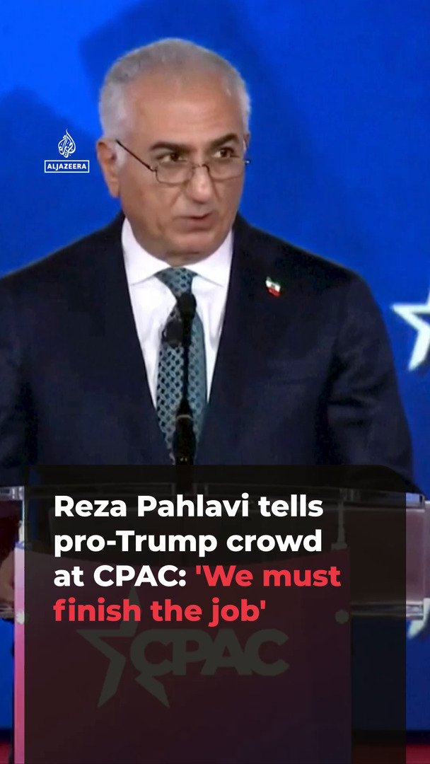 Video thumbnail for Reza Pahlavi tells pro-Trump crowd at CPAC: 'We must finish the job'