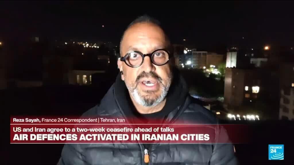 Video thumbnail for Iran closes Strait of Hormuz again as Israel pounds Lebanon, air defense systems go off in Tehran