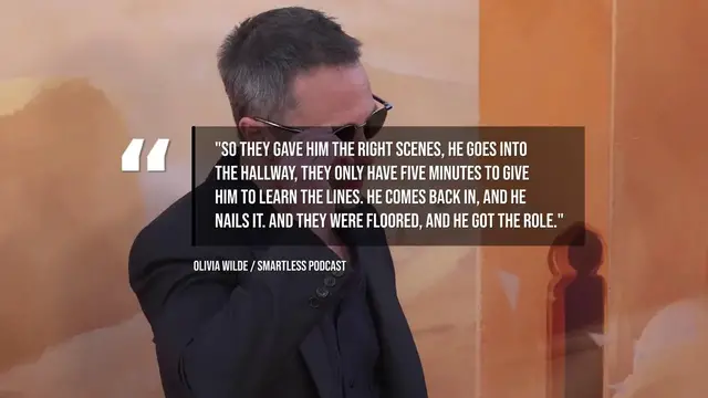 Video thumbnail for Olivia Wilde reveals Sam Rockwell's audition trick that 'worked every time'.