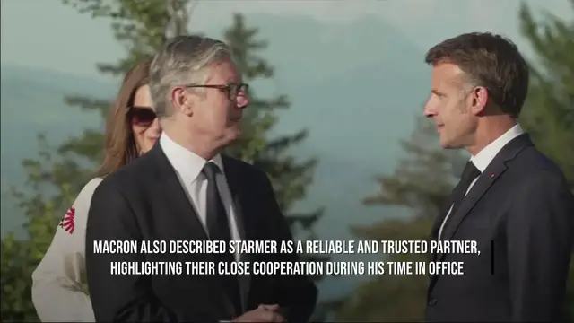 Video thumbnail for Macron Awards Starmer France's Légion d'Honneur.