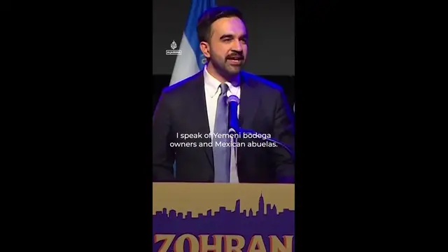 'Video thumbnail for Zohran Mamdani elected mayor of New York, challenges Trump'