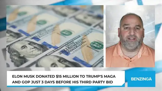 'Video thumbnail for Elon Musk Donated $15 Million To Trump's MAGA And GOP Just 3 Days Before His Third Party Bid'