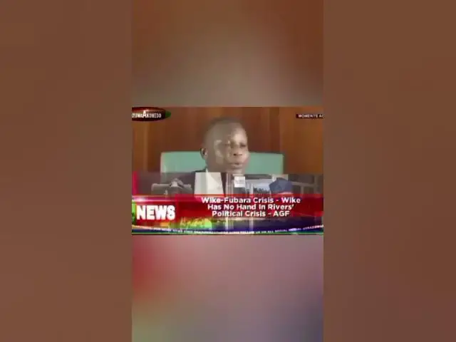 Video thumbnail for Wike-Fubara Crisis - Wike Has No Hand In Rivers' Political Crisis - AGF