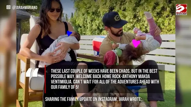 Video thumbnail for Milo Ventimiglia welcomes second child with wife Jarah Mariano