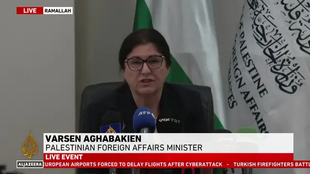 'Video thumbnail for Top Palestinian diplomat calls on more countries to recognise Palestinian statehood'