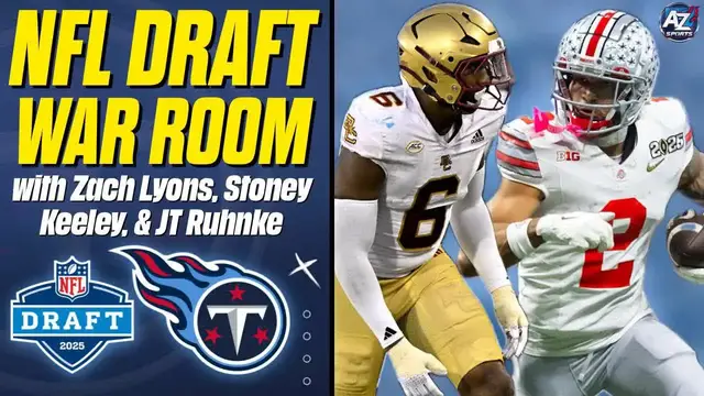Video thumbnail for Titans Media War Room: players to watch beyond Cam Ward in the 2025 NFL Draft