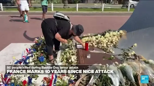 Video thumbnail for France marks 10 years since Nice terror attack