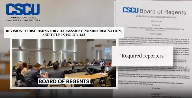 Video thumbnail for CT college system approves sweeping harassment rules following multiple scandals