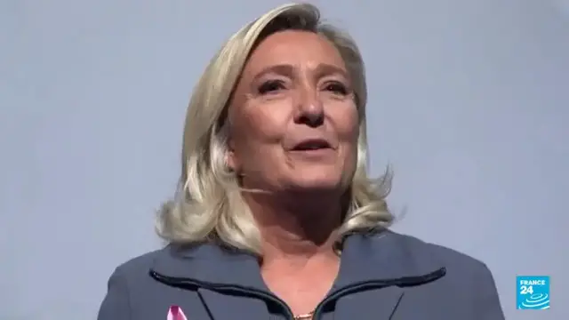 Video thumbnail for France: Le Pen launches presidential campaign in Orleans