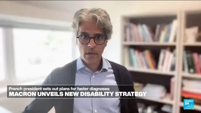 Video thumbnail for France: Emmanuel Macron unveils new disability strategy