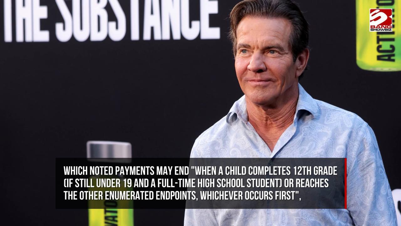 Video thumbnail for Dennis Quaid files a petition to stop child support payments to his ex-wife