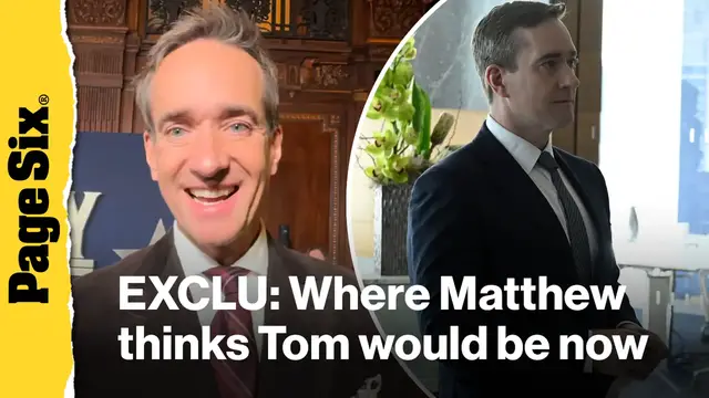 'Video thumbnail for Where Matthew Macfadyen thinks 'Succession's' Tom Wambsgans would be now'