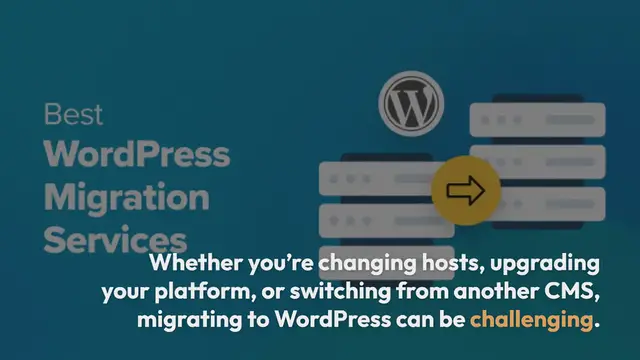 Video thumbnail for 8 Best WordPress Migration Services (Compared)