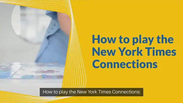 Video thumbnail for How to play the New York Times Connections