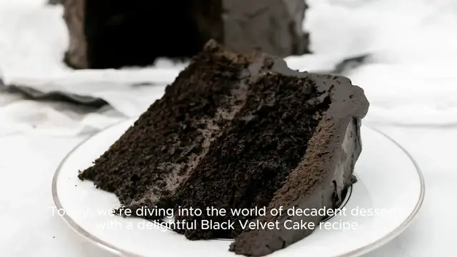 Video thumbnail for Black Velvet Cake Recipe