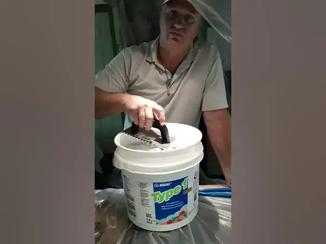 Video thumbnail for Tile Adhesive and Trowel #shorts