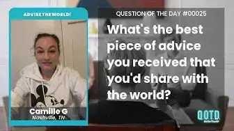 Video thumbnail for Camille's advice has saved her from many a car wreck!