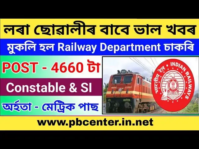 Video thumbnail for Railway New Requirement 2024 🚉 Total Post 4660