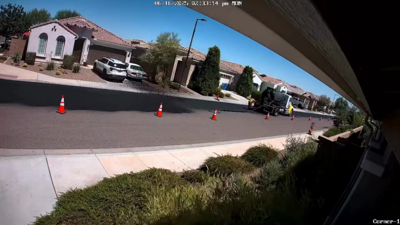 Video thumbnail for Asphalt Spill Chaos in Phoenix Roadwork