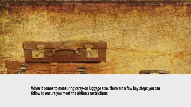 Video thumbnail for How To Measure Carry On Luggage Size