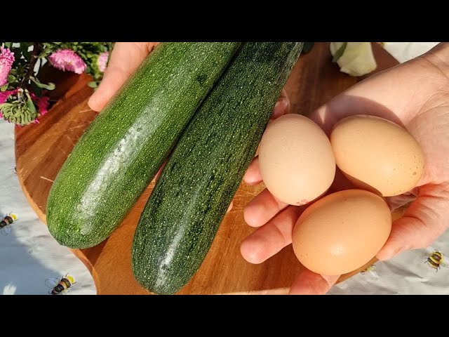 Video thumbnail for If you have 2 courgettes and eggs, make this delicious recipe 😊