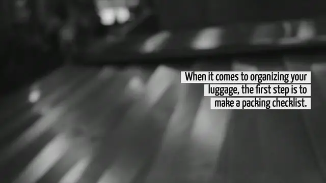 Video thumbnail for How To Organize Luggage