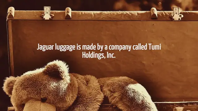 Video thumbnail for Who Makes Jaguar Luggage