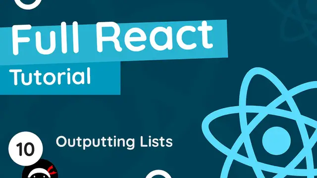 Video thumbnail for Full React Tutorial #10 - Outputting Lists