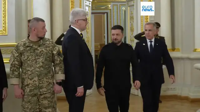 'Video thumbnail for Zelenskyy marks independence day from Soviet Union vowing to fight for and defend Ukraine'