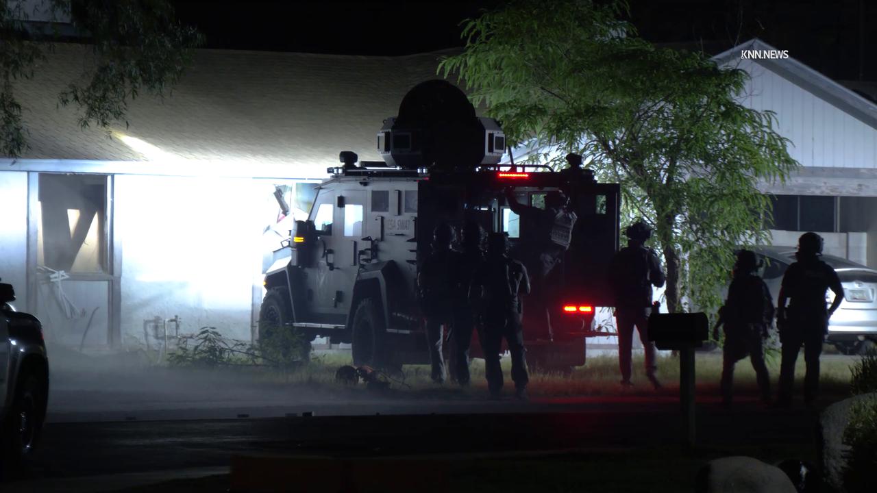 Video thumbnail for US, Phoenix: Mesa Suspect In Custody After SWAT Standoff.
