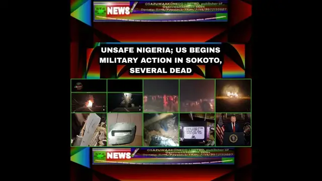 Video thumbnail for Unsafe Nigeria; US Begins Military Action In Sokoto, Several Dead