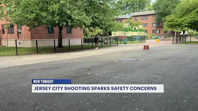 Video thumbnail for Residents call for increased police presence following shooting at Jersey City housing complex