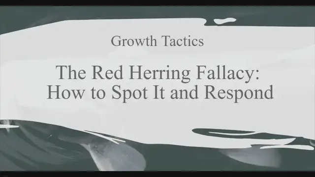 'Video thumbnail for The Red Herring Fallacy: How to Spot It and Respond'
