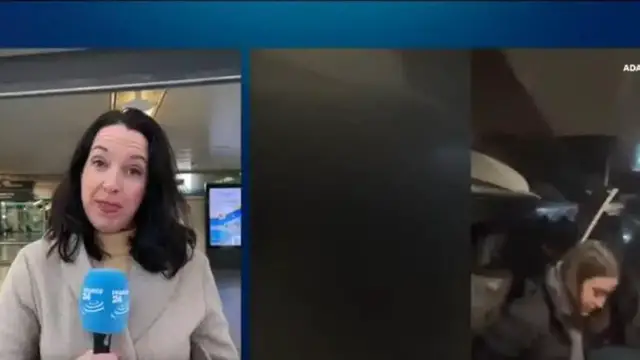 Video thumbnail for Spanish PM Pedro Sanchez travels to site of deadly train crash