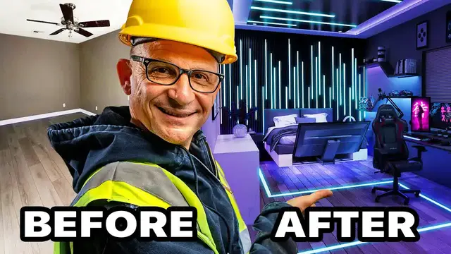 Video thumbnail for frenchiefries: dream gaming bedroom transformation! diy room makeover, led lights & tech setup