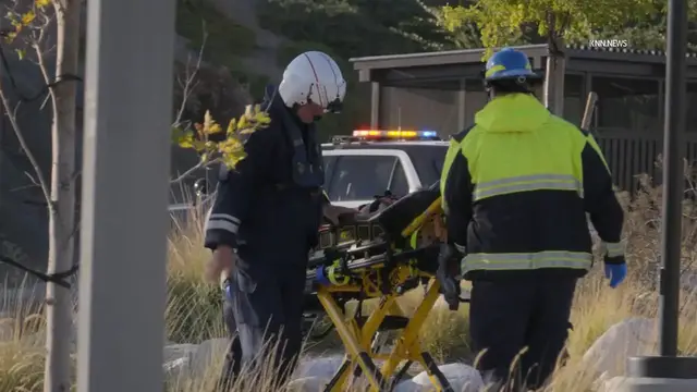 Video thumbnail for US, Los Angeles: Santa Clarita Child Near-Drowning Victim Flown By Helicopter To Hospital Following CPR.
