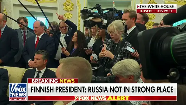 'Video thumbnail for WATCH: Finland President ducks Nobel Peace Prize question while sitting next to Donald Trump in toe-curling moment'