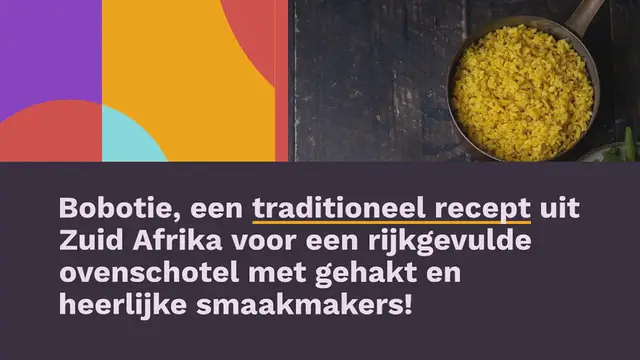 Video thumbnail for Zuid Afrikaanse Bobotie