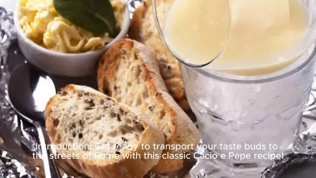 Video thumbnail for Classic Cacio e Pepe Pasta  Recipe