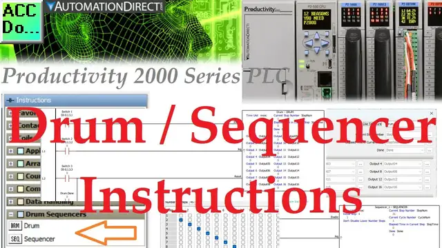 Video thumbnail for Productivity 2000 PLC Drum Sequencer Instructions