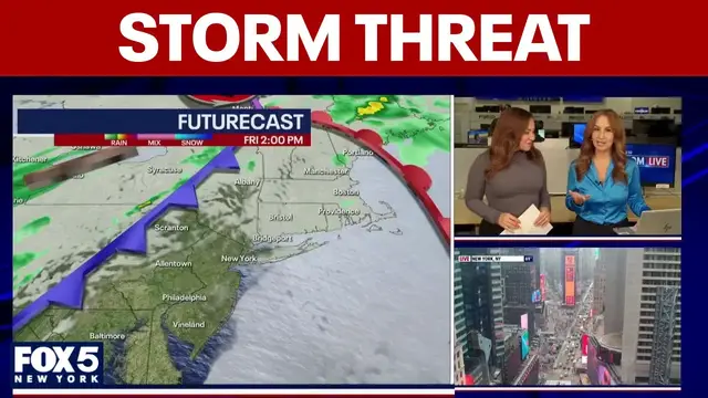 Video thumbnail for NYC weather forecast (2 p.m. update): Severe storms approaching Tri-State