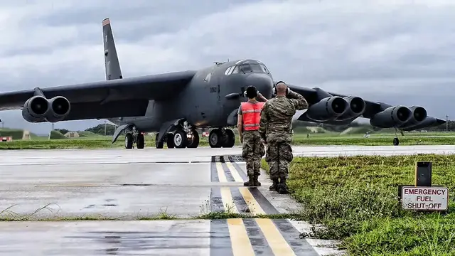 'Video thumbnail for B-52 Bomber Stationed On Guam (July 2021)'