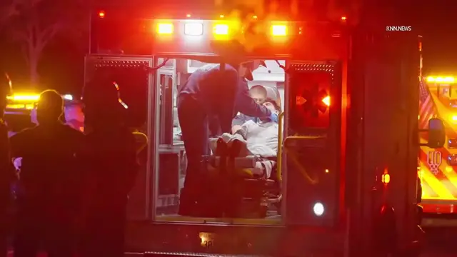 Video thumbnail for US, Los Angeles: Santa Clarita Man Transported to Hospital After Violent Crash Into Railroad Tracks in Newhall.