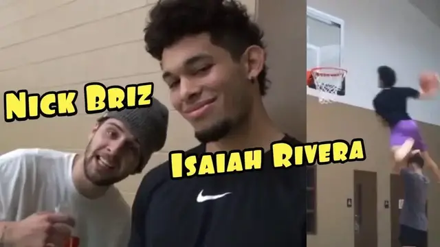 'Video thumbnail for Isaiah Rivera And Nick Briz Getting Buckets!! Full Court Basketball Ft. Austin Burkey'